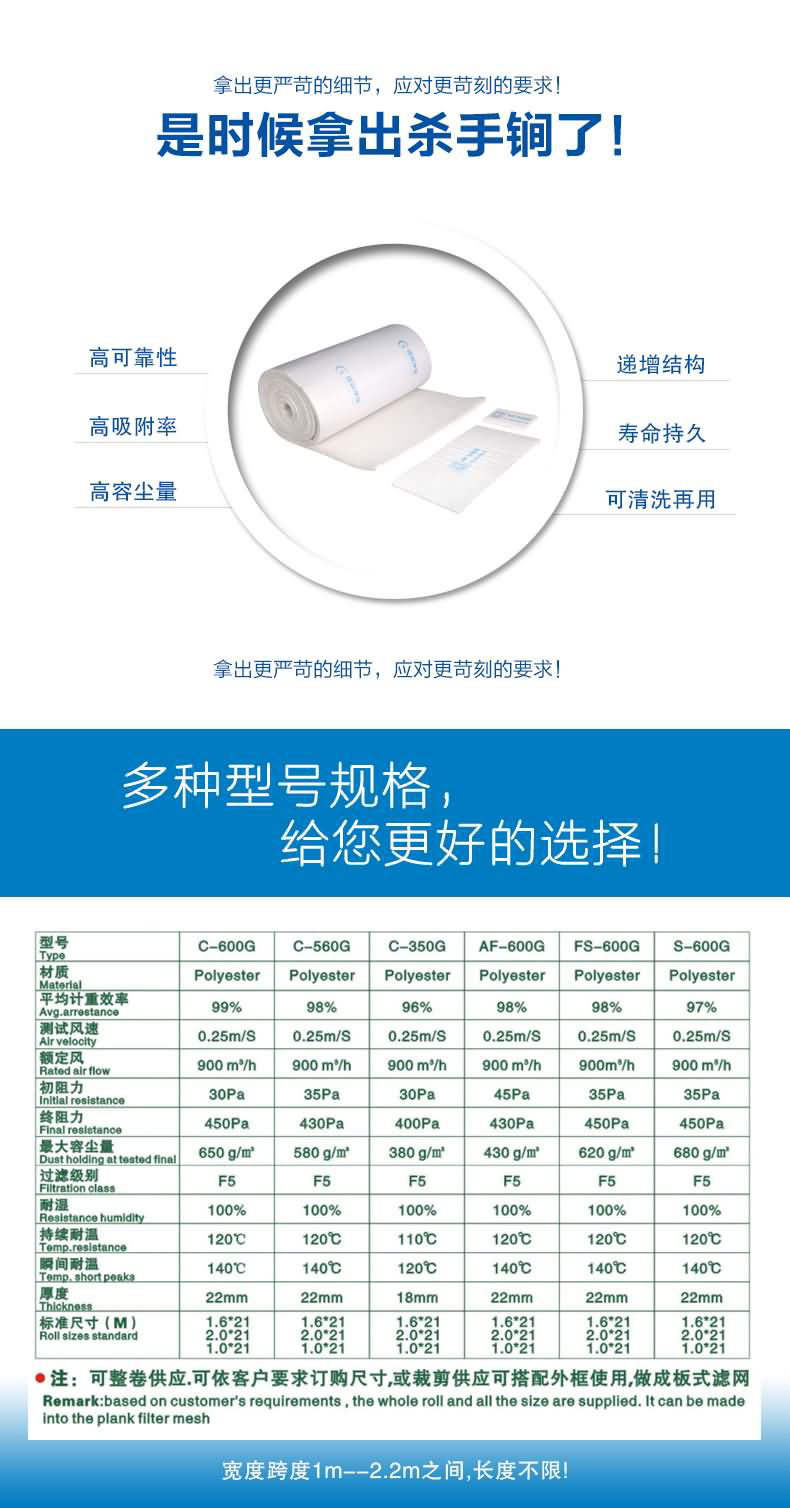 頂棚棉過(guò)濾棉捷霖凈化用精細(xì)的工藝制造出良品，多規(guī)格滿(mǎn)足您不同的需求